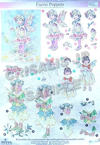 Decoupage die-cut foil 3 types set F4