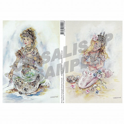 [D0908703] Decoupage 2 Sea Blossom, Ice Majesty 5-piece set