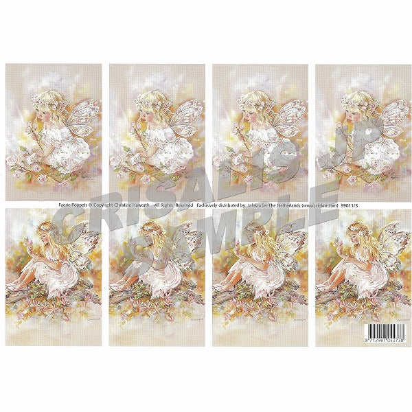 [D9901103] Decoupage Baby Rosebud & Secret Dell