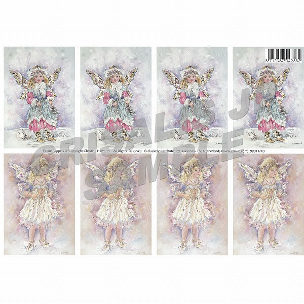 [D9901110] Decoupage Crystal Star & Winter Twilight