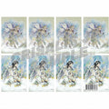 [D9901118] Decoupage Crystal Cobweb Faerie & Blossoms In The Snow