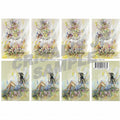 [D9901119] Decoupage Golden Lily Faerie & Wisteria Faerie