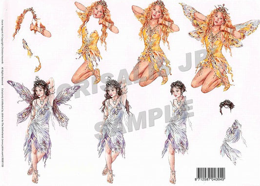 [D9908126] Decoupage The Ruby Faerie ＆ The Pearl Faerie