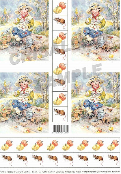 [D9908414] Decoupage 4 The Hungry Gardener with Motifs