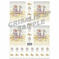 [D9908417] Decoupage 4 Seashells and Sandcastles with Motifs