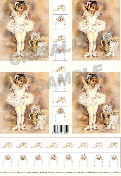 [D9908420] Decoupage 4 Rosie Ballerina