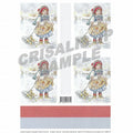 [D9908444] Decoupage 4 Yuletide Logs with Backgrounds