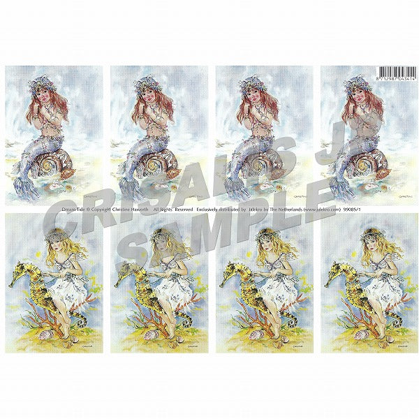 [D9908501] デコパージュ　ブルー・マーメイド、シー・ジャーニー