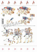 [D9908803] Decoupage Letter to Santa ＆ Polar Journey