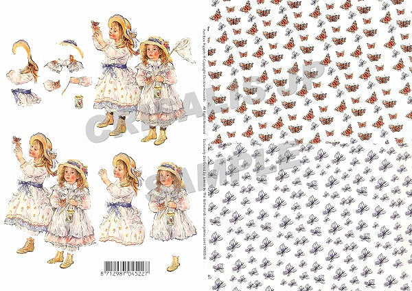 [D9908806] Decoupage 2BG The Butterfly Catchers