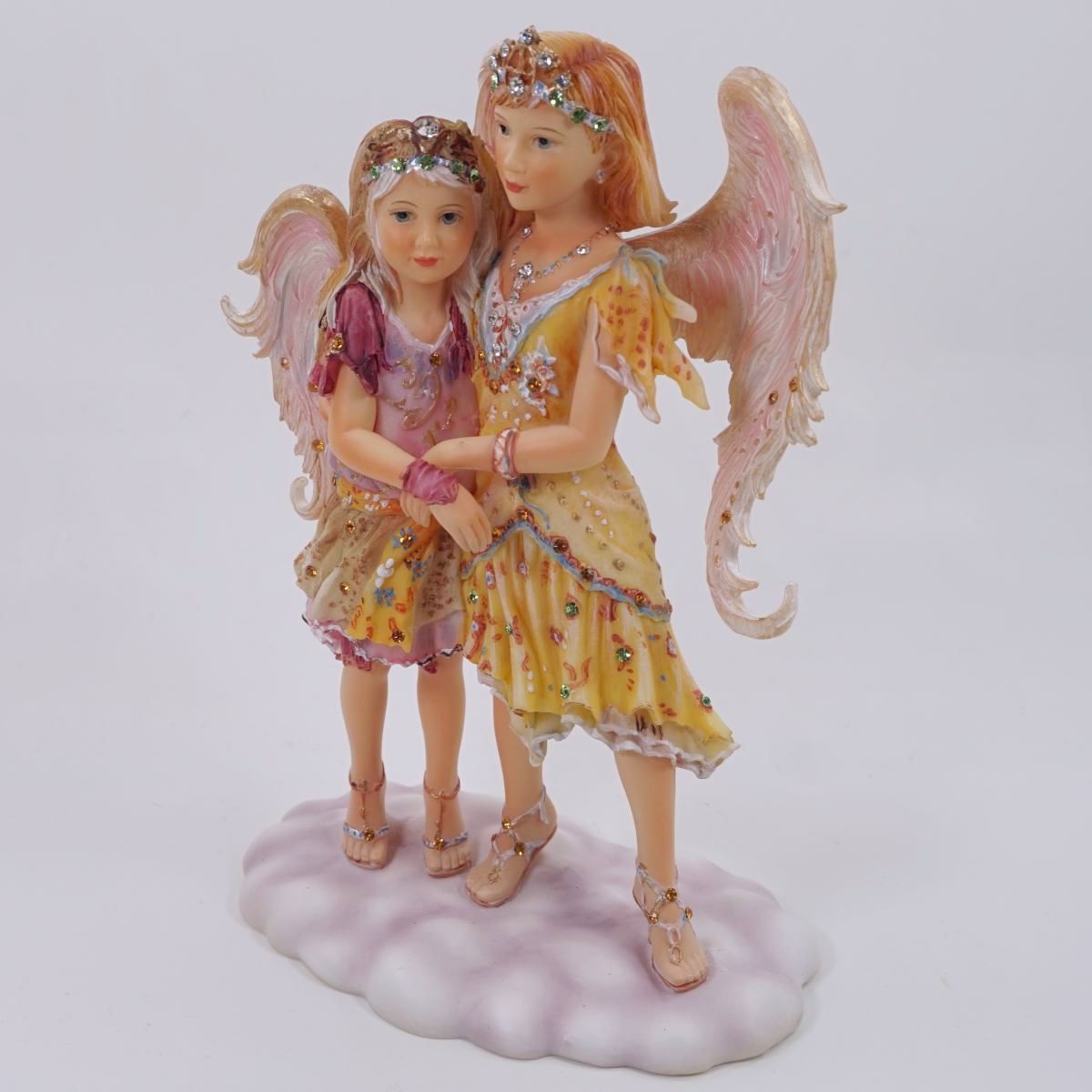 天使の像  英国Crisalis Collectors Club Ltd.製 英国直輸入3Dクリスタルアート ソウル・ソング – 天使と妖精の